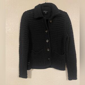 Ann Taylor Black Knit Cardigan